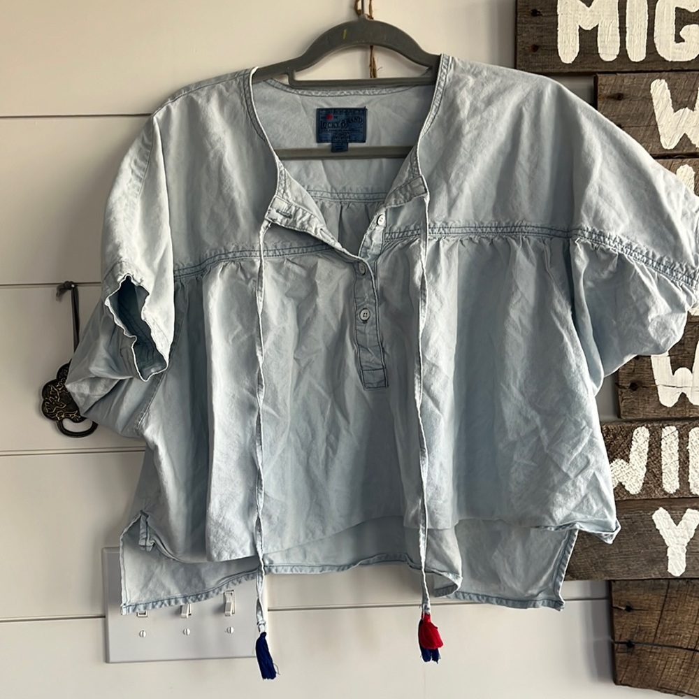 Lucky Brand Light Blue Women's Top